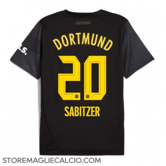 Borussia Dortmund Marcel Sabitzer #20 Maglia Gara Trasferta Repliche 2024-25 Maniche Corte